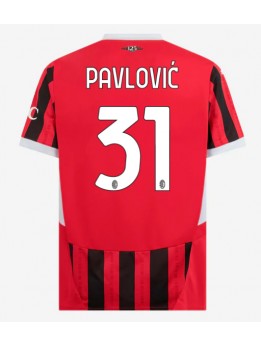 AC Milan Strahinja Pavlovic #31 Heimtrikot 2024-25 Kurzarm